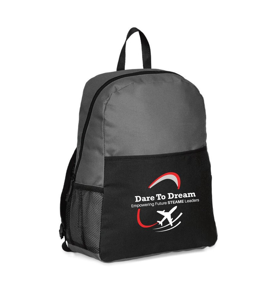 Dare To Dream branded backpack